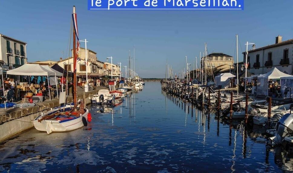 Le Corinthe - Appt Classe 3 Etoiles Et Climatise Marseillan  Exterior foto